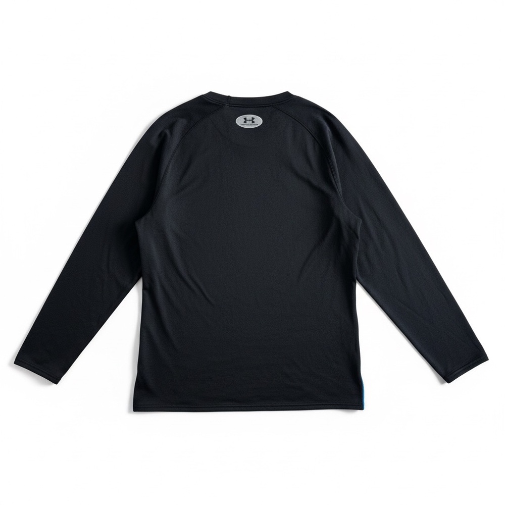 Under Armour Base 2.0 Thermal Base Layer Top Ski Hiking Black Athletic Large - Picture 5 of 8